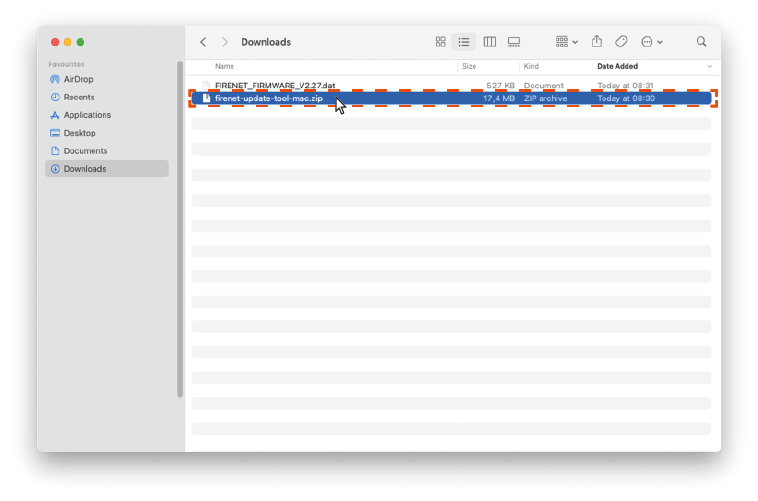 Unzip file